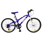 BICICLETA CALOI NEW RIDER 24¨ 7V AZUL