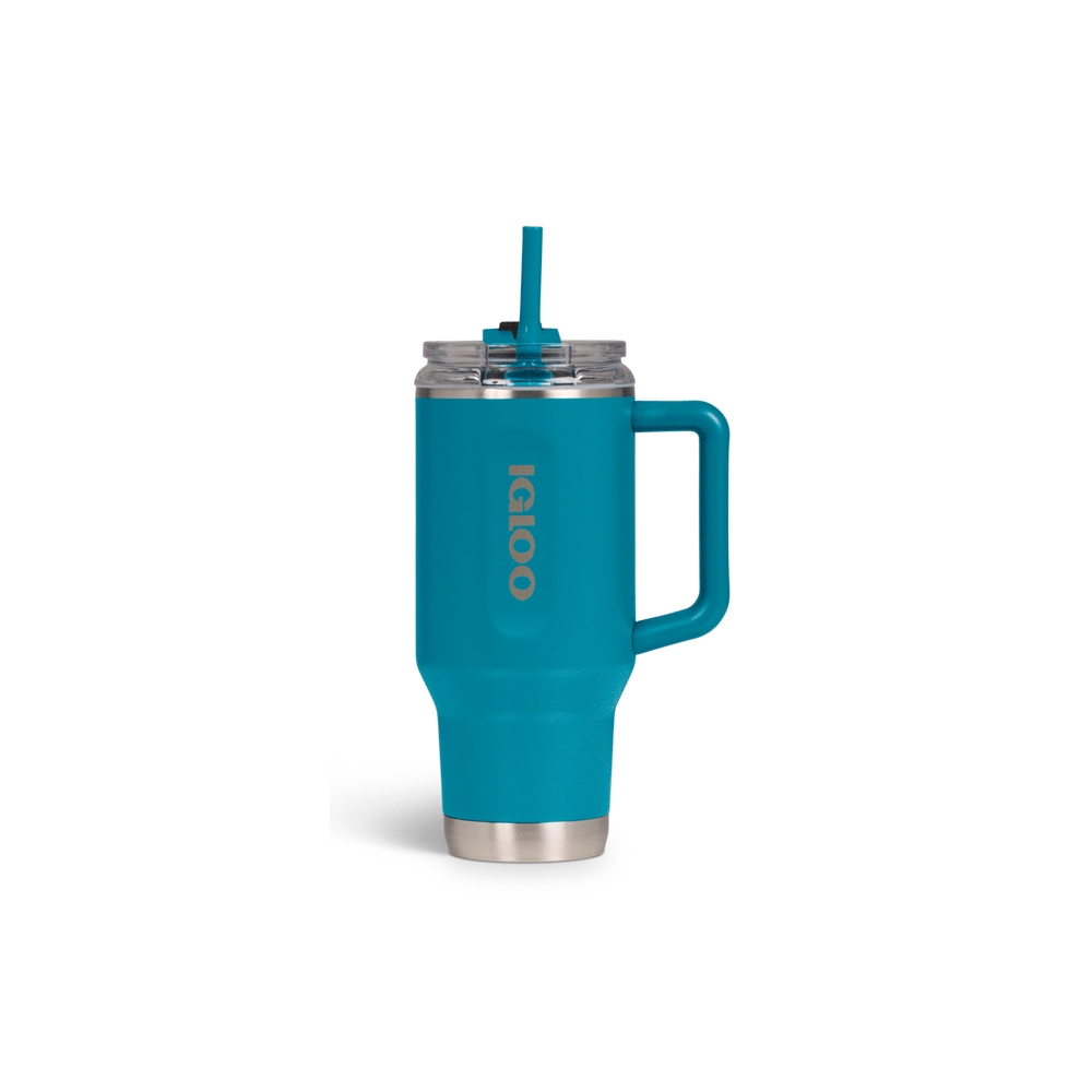 fastrax_108034_6a2b43a8b1b7a.jpg VASO TERMICO IGLOO 950ML AZUL MODERNO C/PAJITA 71223 - Imagen 1