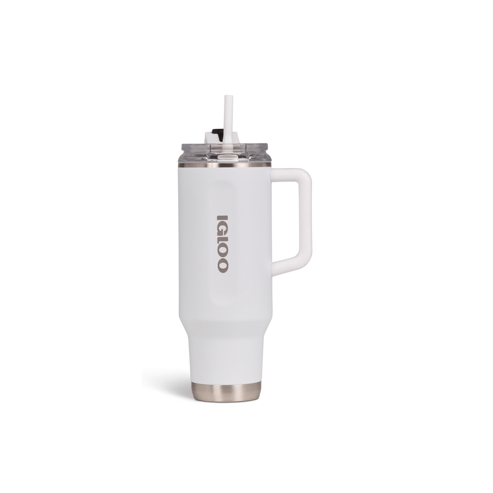 fastrax_108157_6a3d9cb1d3ad2.jpg VASO TERMICO IGLOO 1.2 LITROS BLANCO C/PAJITA 71226 - Imagen 1
