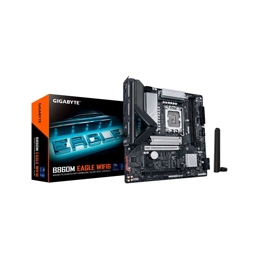 fastrax_134057_6a4433a8a0783.jpg PLACA MADRE GIGABYTE 1851 B860M EAGLE WIFI6 DDR5 S/R/DP/HDMI/2M2/USB3.2/MATX - Imagen 1