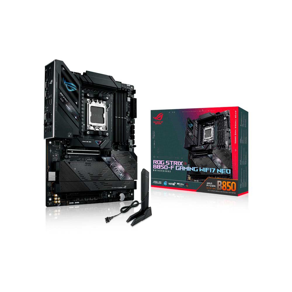fastrax_134965_6a4433adc9b30.jpg PLACA MADRE ASUS AM5 ROG STRIX B850-F GAMING WIFI7 NEO DDR5 S/R/HDMI/4M2/USB/ATX - Imagen 1