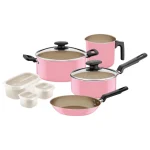JUEGO DE OLLAS 7 PZAS NEW TURQUIA ROSA