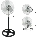 VENTILADOR DE PIE MESA Y PARED 18 MIDAS 3 EN 1 MD-VE1805