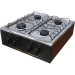 COCINA ABBATEC 4 HORNALLAS MINI NEGRO