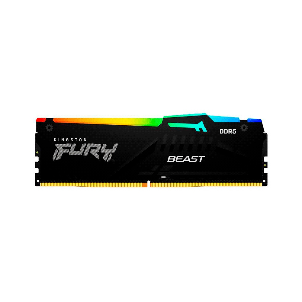 fastrax_102247_6a451522ce9d4.jpg MEMORIA RAM DDR5 32GB 6000 KINGSTON FURY BEAST BK KF560C36BBEA-32 RGB XMP - Imagen 1