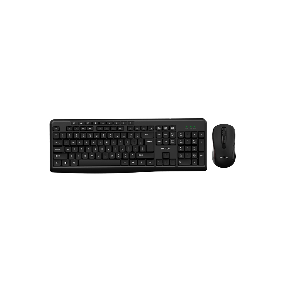 fastrax_106184_6a615a4892038.jpg TECLADO + MOUSE FTX WIRELESS FTXGK300 MULTIMEDIA/NUM/POR/NEGRO - Imagen 1