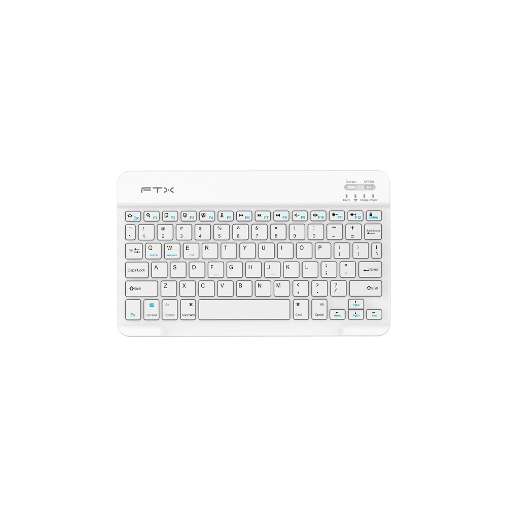 fastrax_106214_6a615a4c8b5ff.jpg TECLADO FTX BLUETOOTH FTXB09 POR/BLANCO - Imagen 1