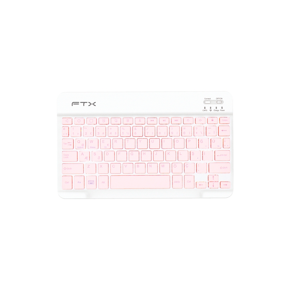 fastrax_106238_6a615a4f4132c.jpg TECLADO FTX BLUETOOTH FTXB09 ESP/ROSA - Imagen 1