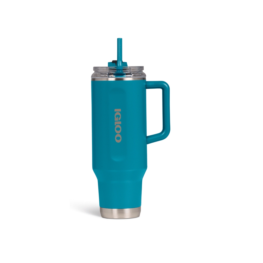 fastrax_108140_6a4828697f9e4.jpg VASO TERMICO IGLOO 1.2 LITROS AZUL MODERNO C/PAJITA 71228 - Imagen 1