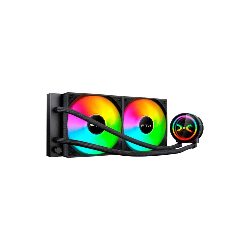 fastrax_108751_6a615a6550f4c.jpg COOLER P/CPU FTX FTXWC-B240 240MM RGB/WATER LGA1150 1151 1155 1156 1200 1700 AM4 AM5 - Imagen 1