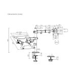 SOPORTE P/1MON-1NB FTX FTX66-C024ML 15.6" A 32" 9KG/ART/INC45°/GIR90°/ROT180° - Imagen 5
