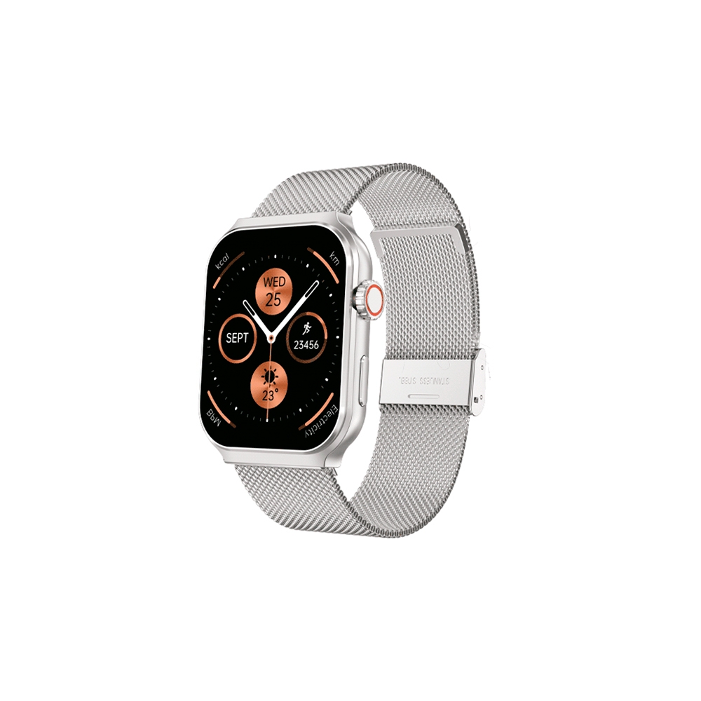 fastrax_111928_6a615b0657023.jpg SMARTWATCH FTXF25-SVSM 50MM PLATA METAL ANDROID/IOS/BT/FREC. CARD - Imagen 1