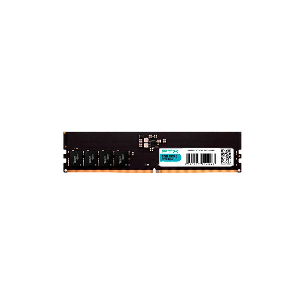fastrax_114967_6a615b271fe27.jpg MEMORIA RAM DDR5 8GB 5200 FTX 114963 - Imagen 1