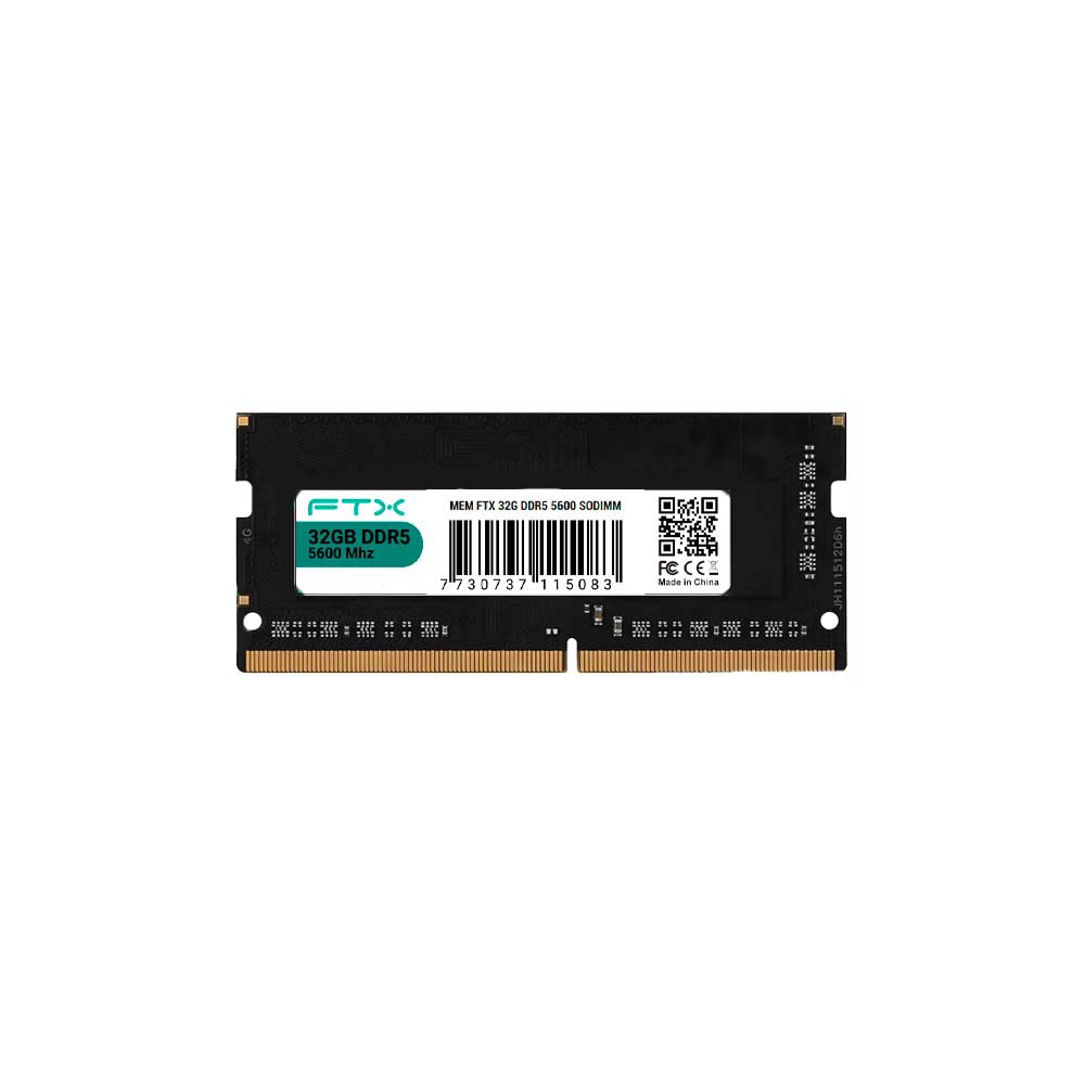 fastrax_115087_6a615b3ee79af.jpg MEMORIA RAM P/NB DDR5 32GB 5600 FTX 115083 - Imagen 1