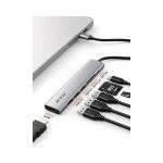 HUB 7 EN 1 USB-C - HDMI/USB-A/USB-C/SD FTX-HBP2-AG7 4K/30HZ/100W/5GBPS - Imagen 3