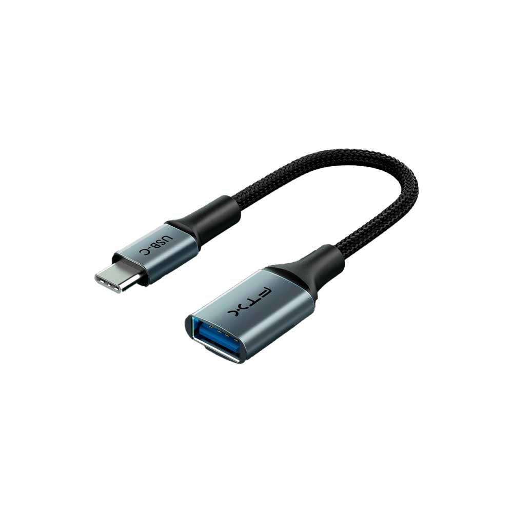 fastrax_115667_6a615b6748973.jpg ADAPTADOR USB-C - USB-A 3.0 M/H FTX-CMAF3.0-AG0.15 5GBPS/GRIS - Imagen 1