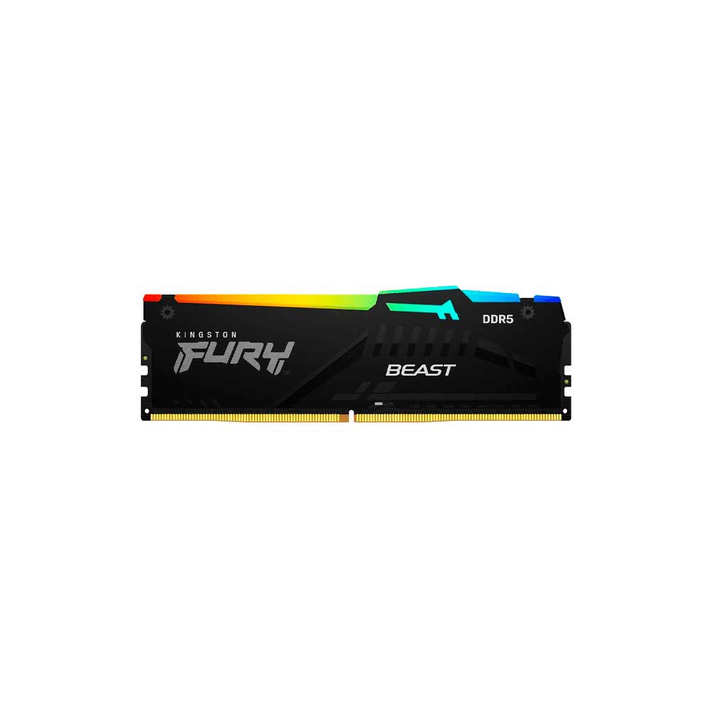 fastrax_115964_6a5513244ca47.jpg MEMORIA RAM DDR5 16G 6000 KINGSTON FURY BEAST BK KF560C36BBE2A-16 RGB XMP - Imagen 1
