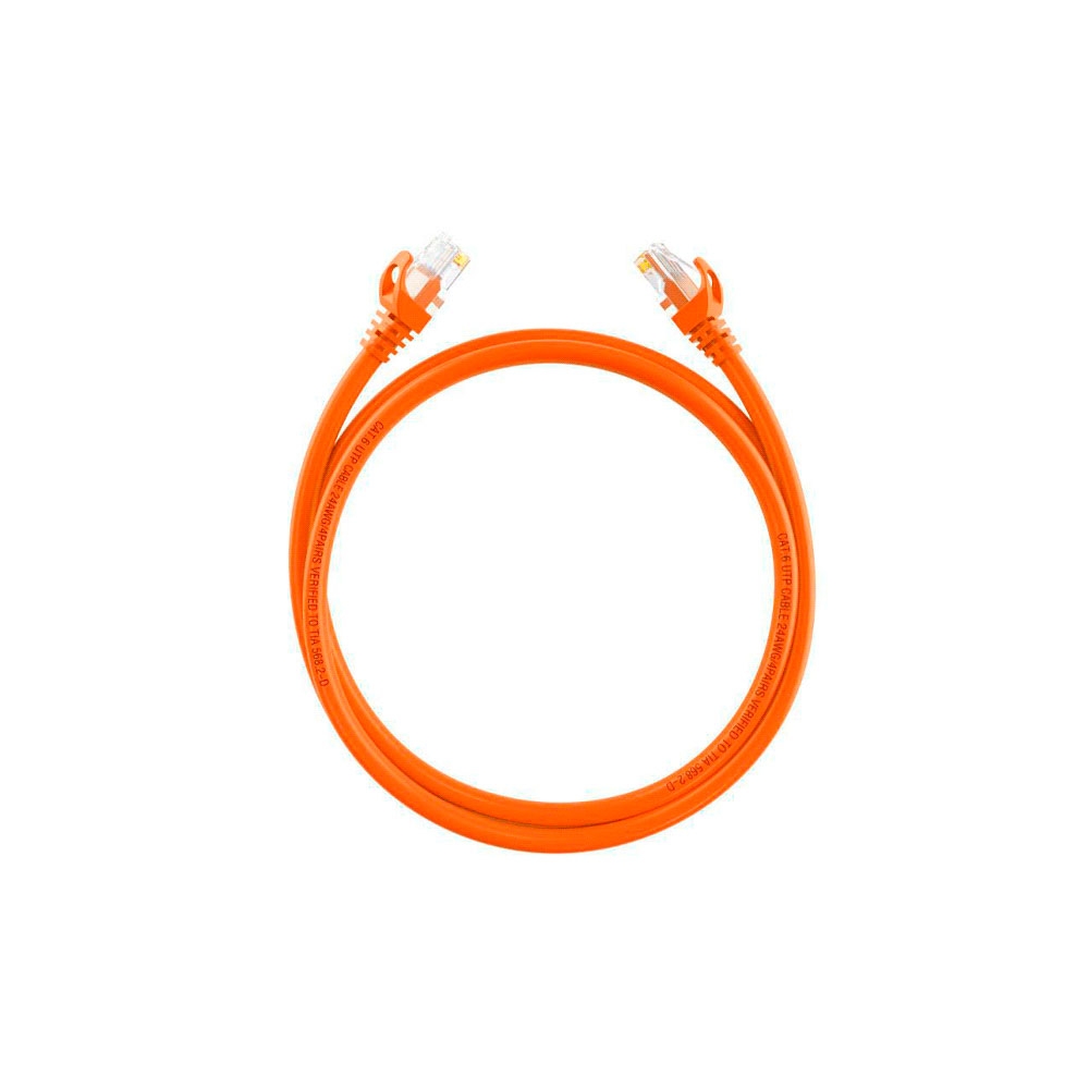fastrax_116107_6a46584b4658e.jpg PATCH CORD UTP RJ45 HIKVSION CAT6 2 MTS NARANJA 24AWG DS-1NP6UEC0 - Imagen 1