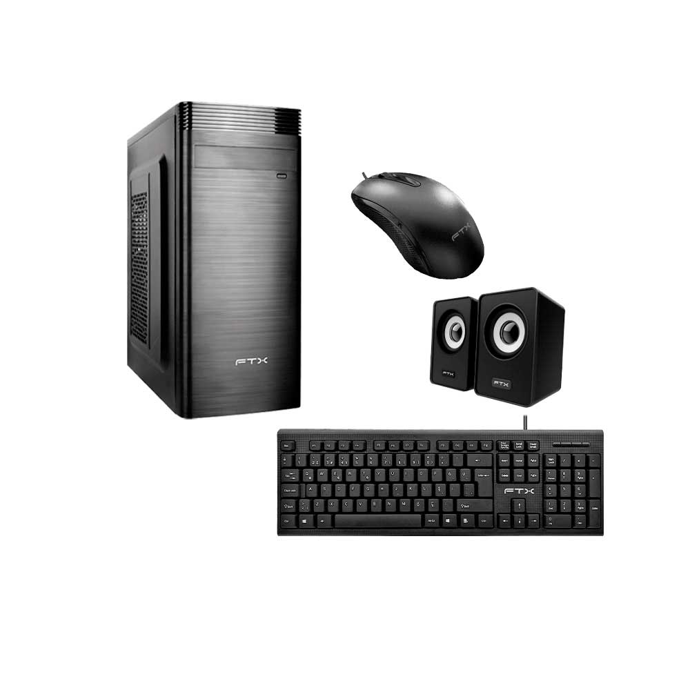 fastrax_116855_6a615b8c8c20d.jpg GABINETE KIT FTX3133 500W+ MOUSE+ TECLADO PORTUGUES+ PARLANTE - Imagen 1