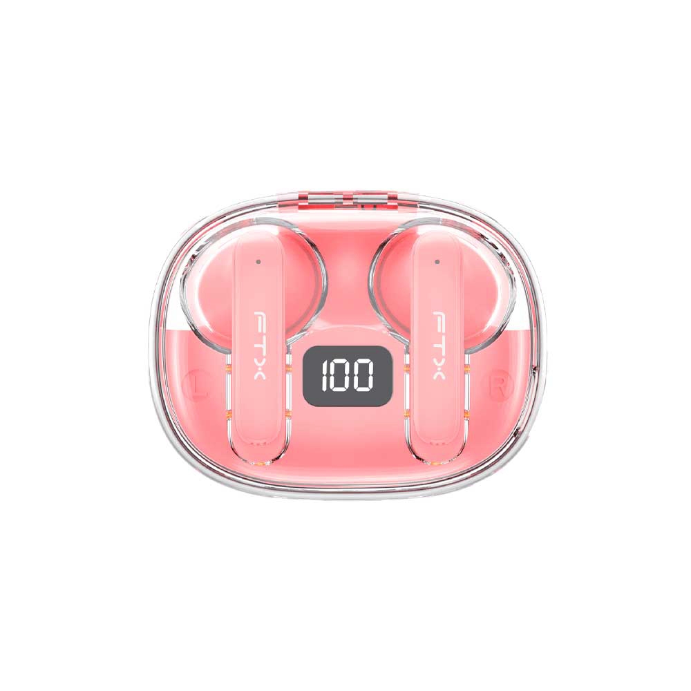 fastrax_124621_6a615c3595be7.jpg AURICULAR CON MICROFONO FTX E80-PK BT/MIC/ENC/TOUCH/IPX6 ROSA - Imagen 1