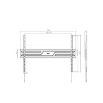 SOPORTE P/TV FTX FTX38-69F 43" A 100" 75KG/FIJO NEGRO - Imagen 3