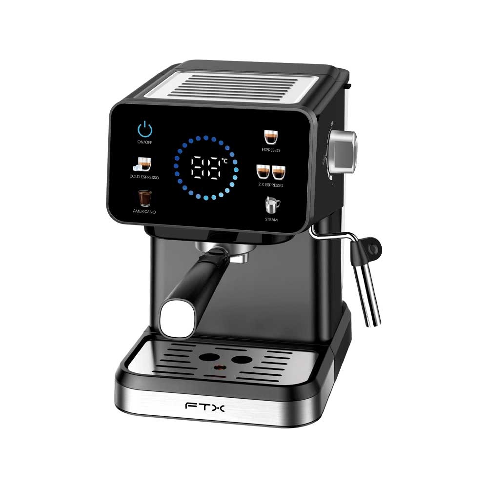 fastrax_126939_6a615cbacc0ad.jpg CAFETERA FTX 2 TAZAS 1050W 220V INOX ESPRES/CAPP/NPS/DG/20BAR C2-15 - Imagen 1