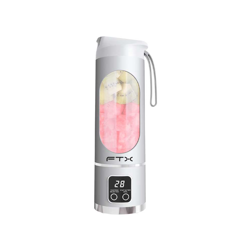 fastrax_127110_6a615cc6093f2.jpg LICUADORA PORTATIL FTX 25W RECARGABLE 3 FUNCIONES BLANCO PB-WH - Imagen 1