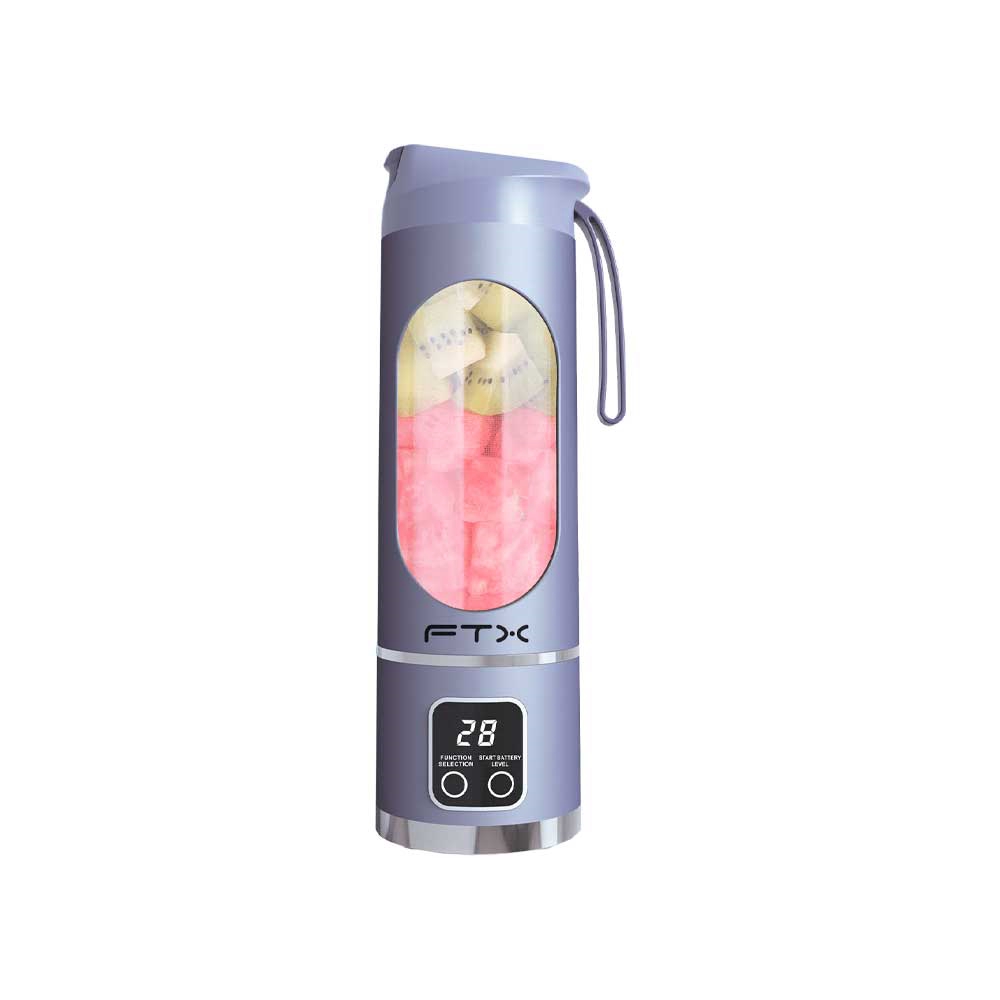 fastrax_127134_6a615cc8279ab.jpg LICUADORA PORTATIL FTX 25W RECARGABLE 3 FUNCIONES MORADO PB-PR - Imagen 1