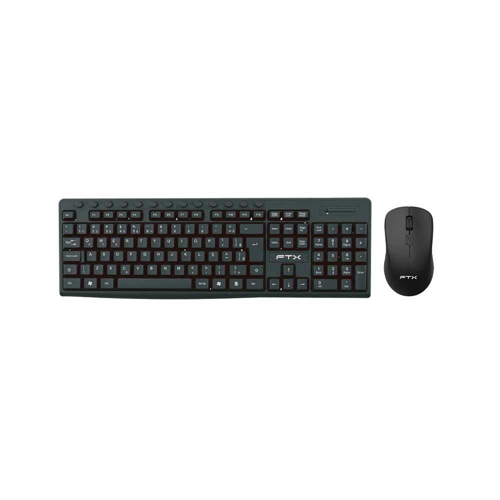 fastrax_128780_6a615d247c12e.jpg TECLADO + MOUSE FTX WIRELESS FTXKM250 MULTIMEDIA/NUMERICO/PORTUGUES/NEGRO - Imagen 1