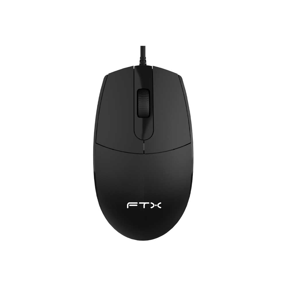 fastrax_128858_6a615d2c28140.jpg MOUSE FTX USB FTXM39 1200DPI/3 BOTONES/1.4M/NEGRO - Imagen 1