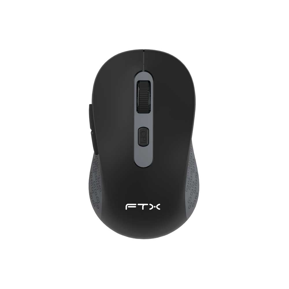 fastrax_128896_6a615d3049bcf.jpg MOUSE FTX WIRELESS FTXMW44 1600DPI/4 BOTONES/GRIS CON NEGRO - Imagen 1