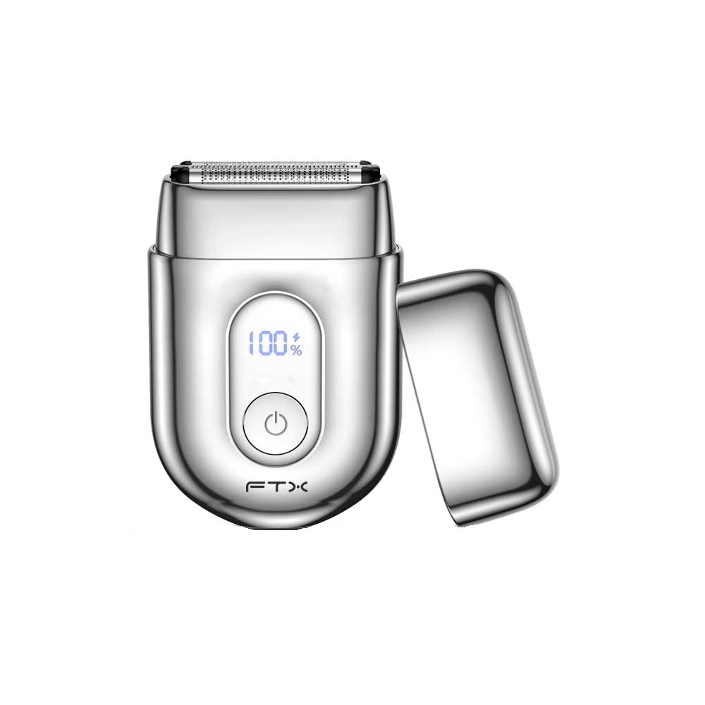 fastrax_131544_6a6151ff22e63.jpg AFEITADORA INALAMBRICA FTX IPX6/RECARGABLE/LED/USB-C PLATA ESH-100 - Imagen 1