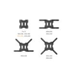SOPORTE P/TV FTX 772 23" A 65" 30KG/INC5°/GIR90°/NEGRO - Imagen 3