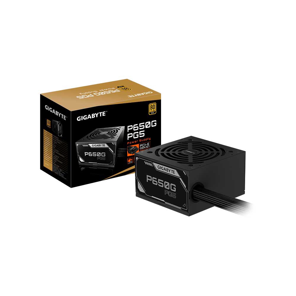 fastrax_135160_6a5655bc7009c.jpg FUENTE 650W GIGABYTE 80PLUS GOLD BIVOLT GP-P650G PG5 - Imagen 1