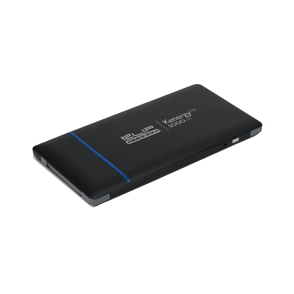 fastrax_22866_6a56640fcd3de.jpg CARGADOR KLIP POWER BANK KBH-550 FINO 5000MAH MIC-USB+LIGHT NEGRO - Imagen 1
