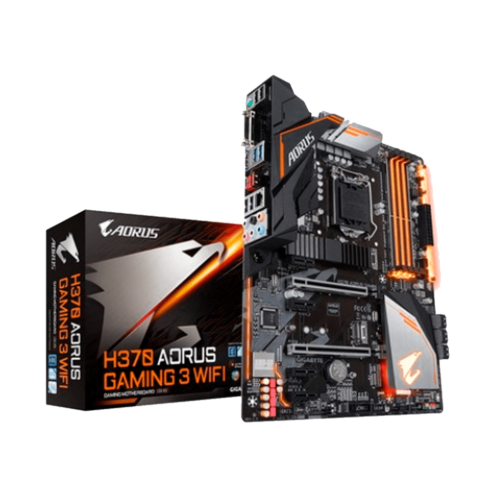 fastrax_23412_6a5664483afec.jpg PLACA MADRE GIGABYTE 1151 H370 AORUS GAMING 3 WIFI S/R/HDMI/DVI/M2/WIFI/DDR4/ATX - Imagen 1