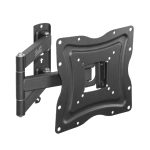 SOPORTE P/TV KLIP KPM-875 13" A 46" 30KG INCLINA/GIRA 180°/PARED NEGRO