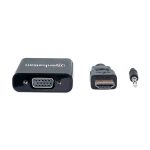 ADAPTADOR HDMI-VGA/AUDIO 151559 BOLSA NEGRO - Imagen 2