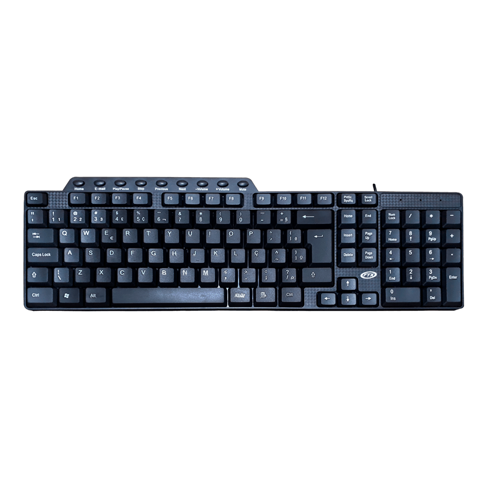 fastrax_44561_6a59ca32acdf2.jpg TECLADO FTX USB FTXK401 MULTIMEDIA/PORTUG - Imagen 1