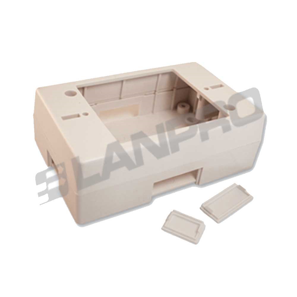 fastrax_4534_6a5662f6a2cc0.jpg CAJA DE EMPOTRAR P/TAPA PLASTICA LP-318W LANPRO - Imagen 1