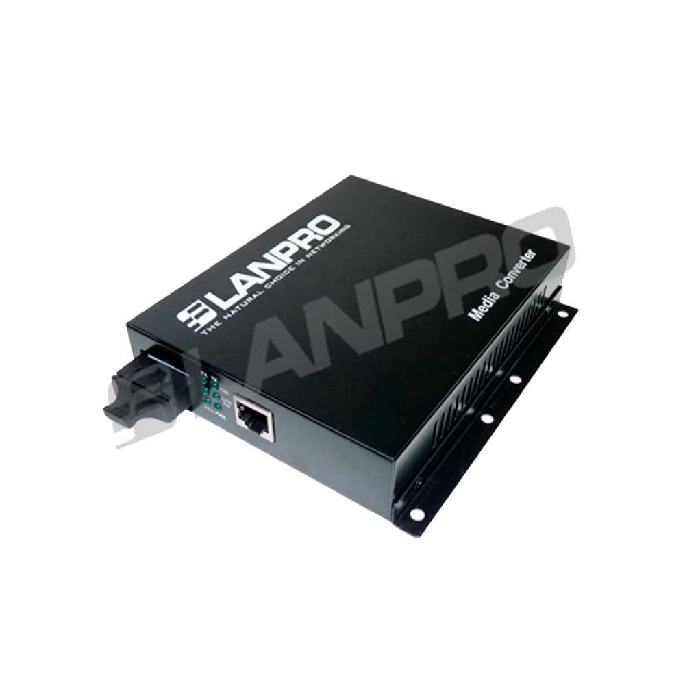 fastrax_4695_6a5662fe9aef3.jpg CONVERTIDOR DE FIBRA OPTICA LANPRO 10/100MB MM SC X 2.00 KMS LP-ICF2100-2 - Imagen 1