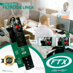 FILTRO DE LINEA FTX1078 6 TOMAS EU/BR 110/220 - Imagen 2