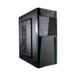 GABINETE FTX FTX3145 P/ATX CON DECORACION VERDE
