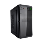 GABINETE FTX FTX5843 P/ATX CON DECORACION VERDE - Imagen 3
