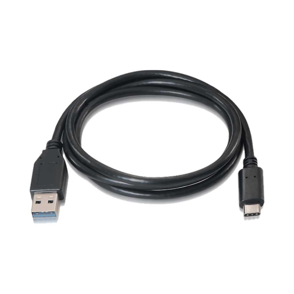 fastrax_60356_6a6159b8240a7.jpg CABLE USB-C/USB-A M/M FTXCU001 1M NEGRO - Imagen 1
