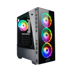 GABINETE GAMER FTX FTX5512 RGB CON VIDRIO TEMPLADO 4 FAN - Imagen 3