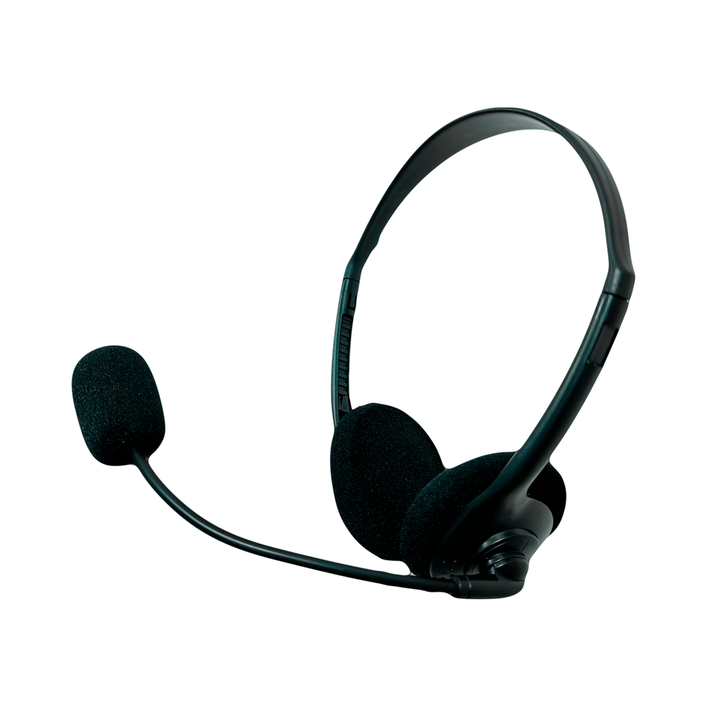 fastrax_68420_6a6159d553cd3.jpg AURICULAR CON MICROFONO HEADPH 3.5MM 2 JACK/NEGRO C/ADAPTADOR FTXBH001 - Imagen 1