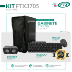 GABINETE KIT FTX3705 500W+ MOUSE+ TECLADO MULTIMEDIA+ SPEAKER/ ESPAÑOL - Imagen 2