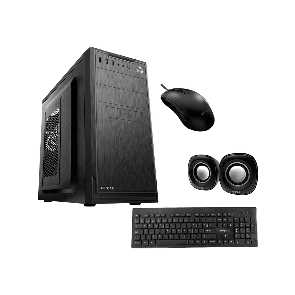 fastrax_95280_6a6159f35579a.jpg GABINETE KIT FTX5852 500W+ MOUSE+ TECLADO ESPAÑOL+ SPEAKER - Imagen 1