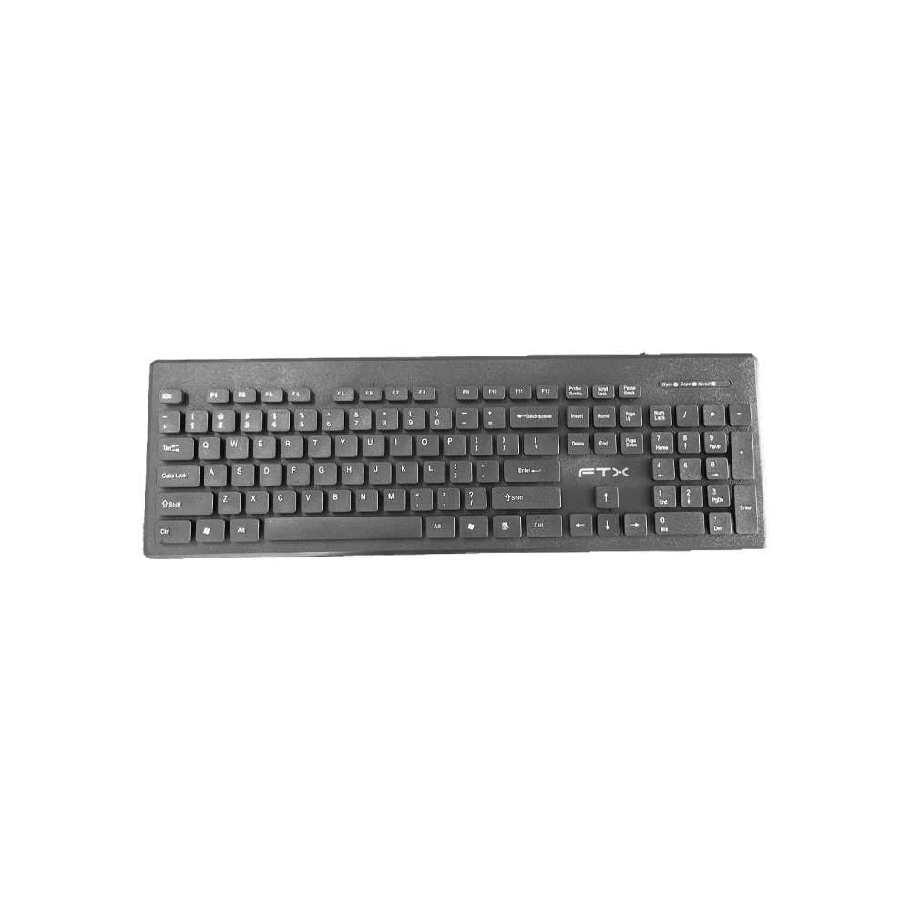 fastrax_95310_6a6159f4f0027.jpg TECLADO FTX USB FTXK100E NUMERICO/INGLES/NEGRO - Imagen 1